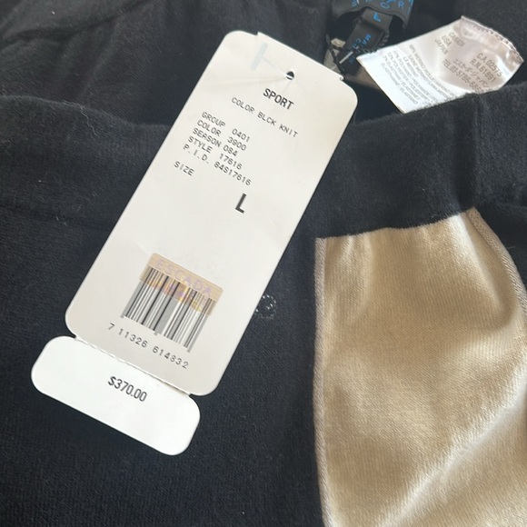 NWT $370 Escada Track Pants Side Stripe LOOSE FIT CRYSTAL Logo Size L - Picture 11 of 11